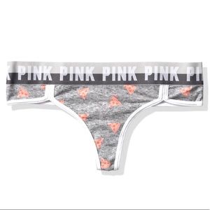 NWT 🍕 VS Pink logo pizza thong 🍕
